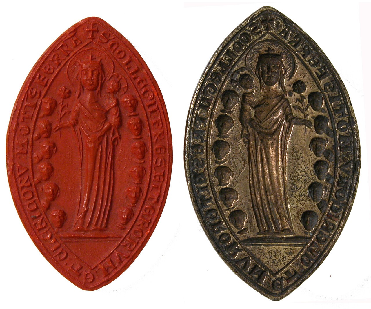 Seal matrix used in 15th century France and the seal made from it / Metropolitan Museum of Art